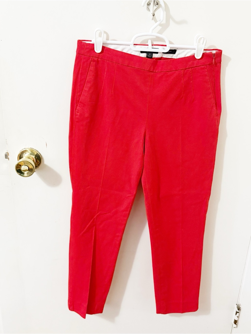 J. Crew red Martie pant size 4